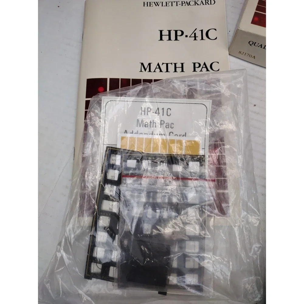 Vtg Hewlett Packard HP-41C Calculator Collection Memory Mod Math Games PAC Books
